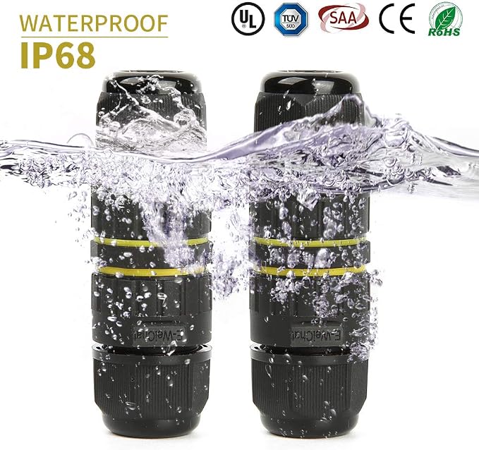 Junction Box Outdoor 2 Way Waterproof IP68 Electrical Cable Connector, M16 Wire - Image 2