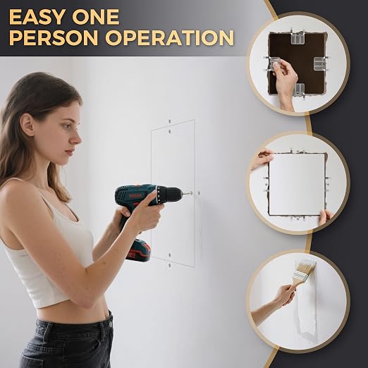 52 Pack Drywall Repair Clips, Easy Install Drywall Clip, Drywalls Patch Clip | - Image 4