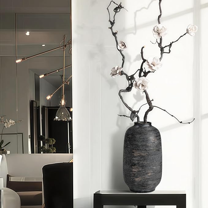 Large Ceramic Vase, Farmhouse Flower Vase - Image 8
