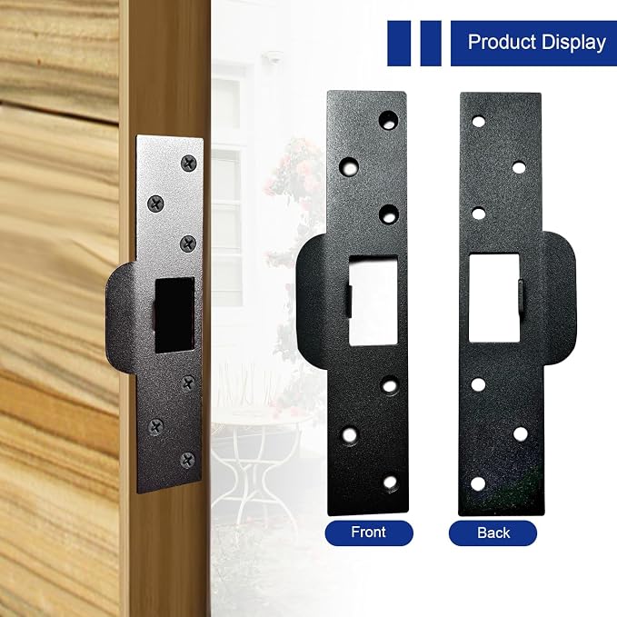 U 9476 Security Latch Strike, Extra Long Door Strike Plate 7", Reinforced - Image 2