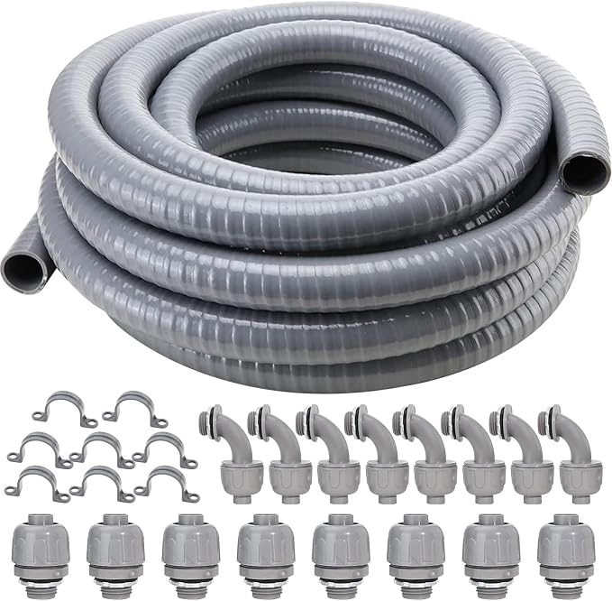 DWALE Liquid-Tight Conduit and Connector Kit, Flexible Non Metallic Liquid by DWALE
