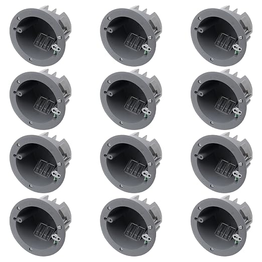 MAKERELE Old Work Electrical 1 Gang Round Outlet Box, 18 Cu.in. | PVC by MAKERELE