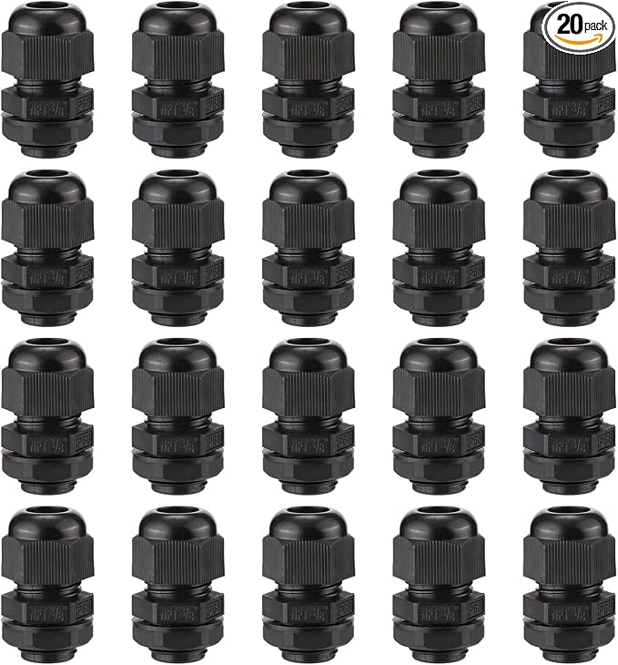 PENGLIN Cable Glands 3/8" NPT Nylon Cable Connector 20PCS | IP68 Waterproof by PENGLIN