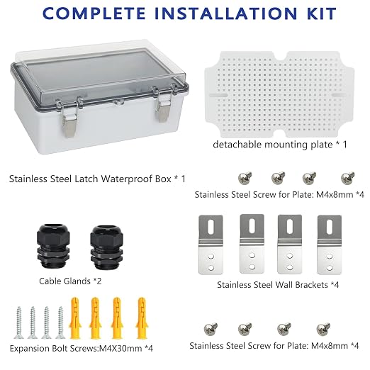 Electrical Junction Box, IP67 Waterproof Outdoor Box ABS Plastic Enclosure - Image 7