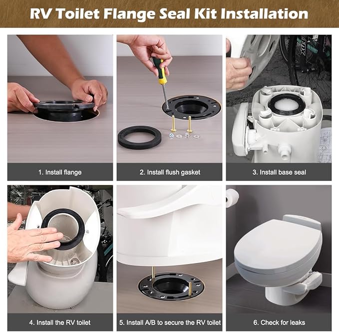 RV Toilet Seal Kit, Style Lite, Style II & Residence, RV Toilet Kit - Image 4