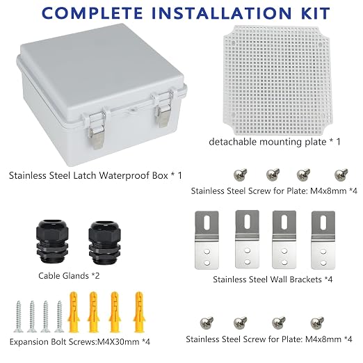 Electrical Junction Box, IP67 Waterproof Outdoor Box ABS Plastic Enclosure - Image 7