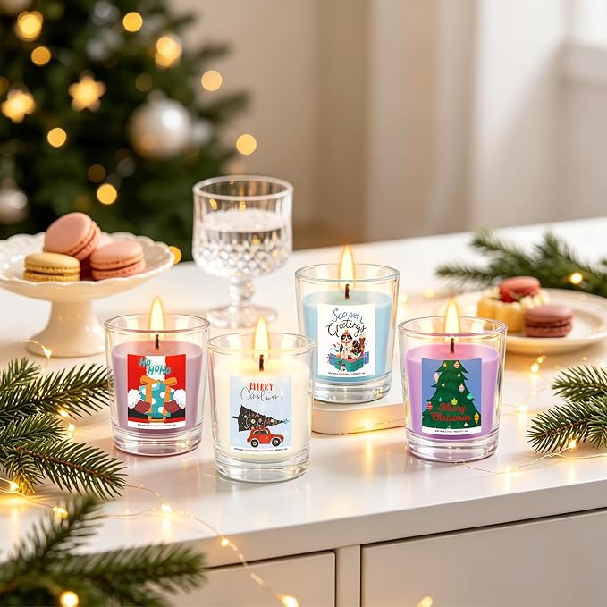 YOROXRG Christmas Candle Advent Calendar 2026 24 Days Scented Tumbler Candle - Image 7