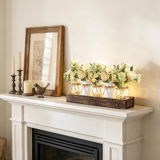Mkono Mason Jar Lights Centerpieces - Image 5