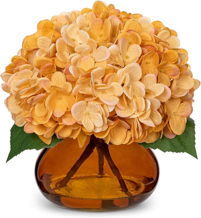 Hollyone Hydrangea Fall Flowers Artificial by Hollyone