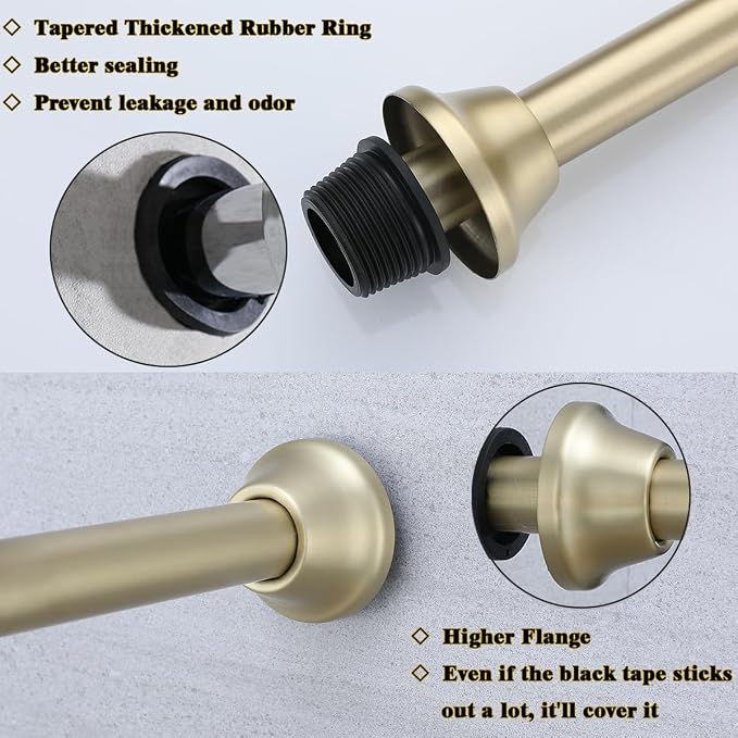 RANDOM Brass P Trap Bathroom Sink U-Shape 1-1/4 inch Sink Trap - Image 6