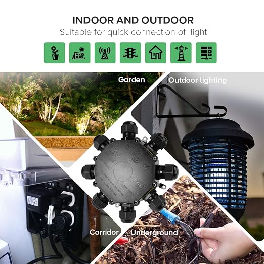 8 Way Electrical Junction Box, La Vane IP68 Waterproof 8 Way Cable Connector - Image 6