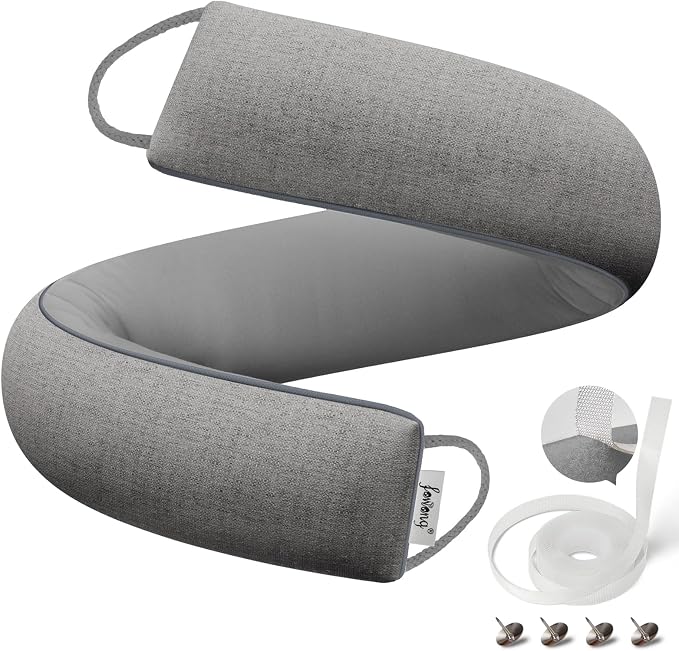 fowong Weighted Door Draft Stopper 40", Long Under Door Noise Stopper, Dust & by fowong