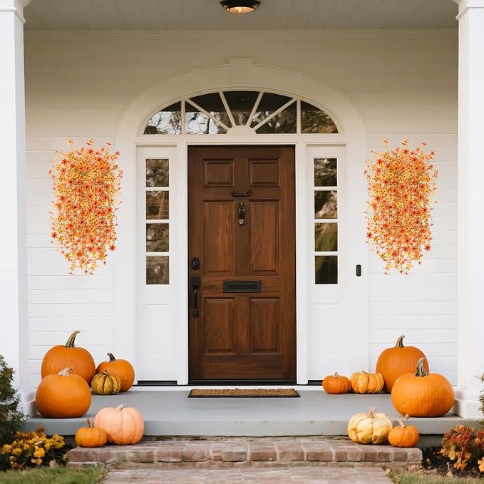 Artificial Fall Flowers for Decoration Fake Hanging Flowers Outdoors Decor | - Image 5