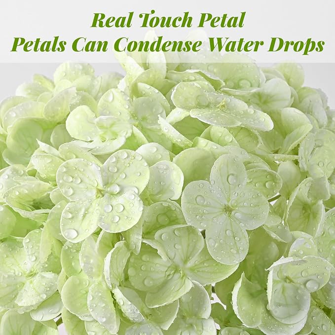 2Pcs 21in Latex Real Touch Hydrangea Artificial Flowers | Lifelike Large - Image 3