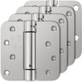 Luxbaro 4 Pack Self Closing Door Hinges, 4 Inch Spring Loaded by Luxbaro
