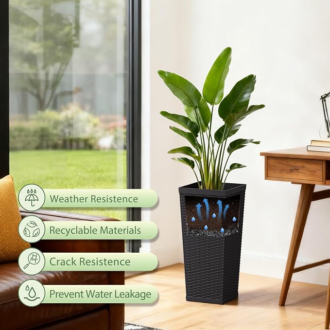 24 Inch Tall Plastic Planters - Image 6