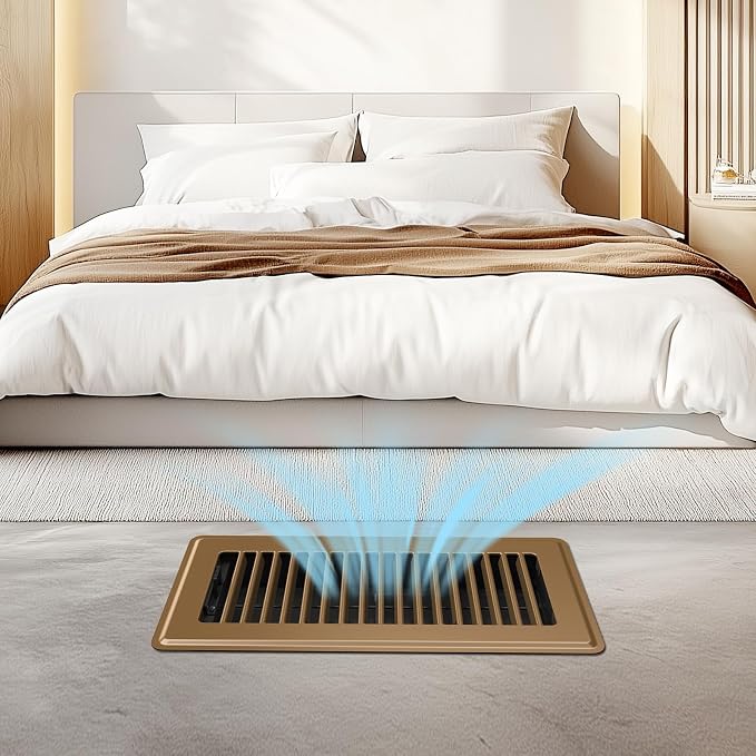 4x10 Floor Register Vent Covers, 10 Pack Brown Vent Covers - Image 5