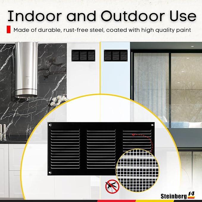 Steinberg14 Black Vent Cover 10x4 - Image 6