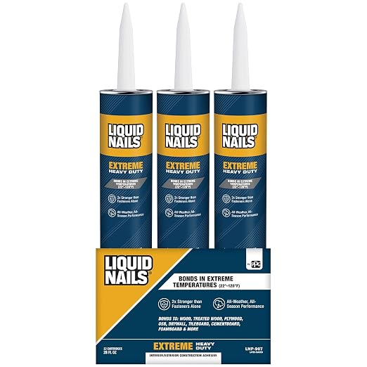 Liquid Nails Extreme Heavy Duty 28 oz. White Latex-Based Construction Adhesive by LiquidNails