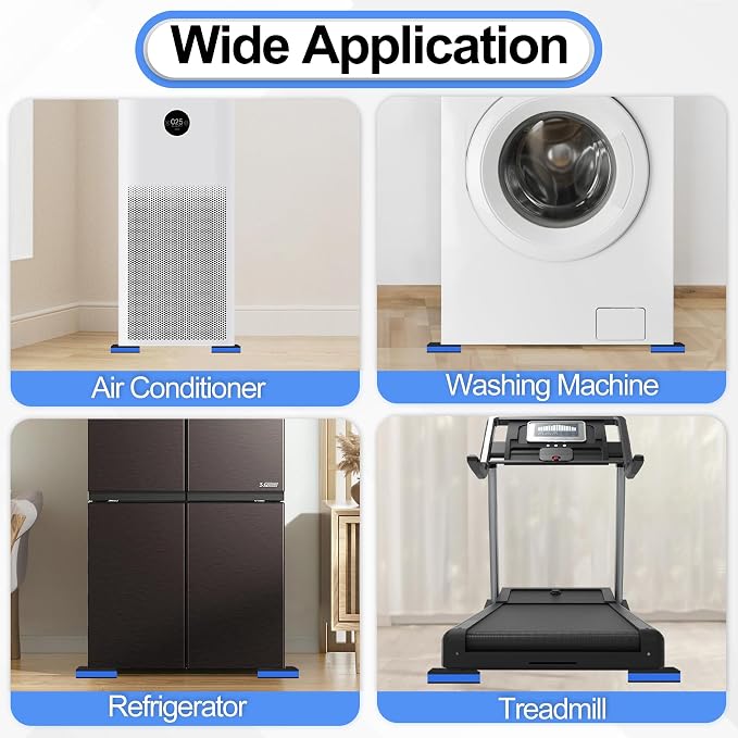 4 Pack Anti Vibration Pads for Washing Machine 4"x4"x7/8", Sound Isolation - Image 3