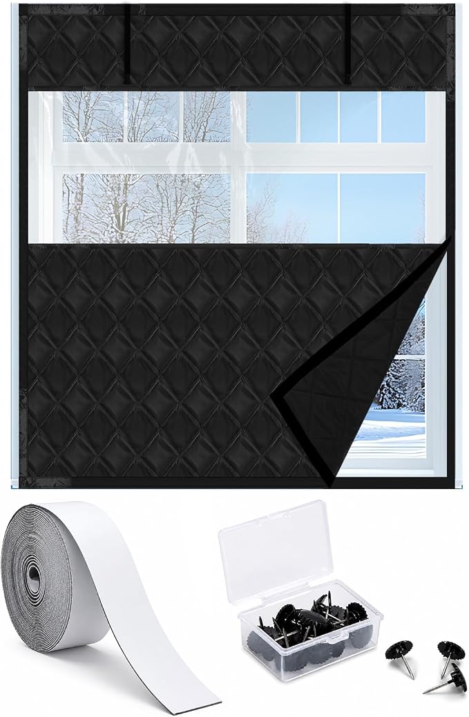 Beeveer Visible Thermal Window Attic Insulation Kit, Oxford Cotton | by Beeveer