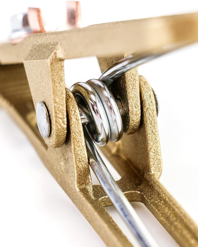 QWORK 260/300/500A Ground Welding Earth Clamp, Brass A-shape Welding Ground - Image 7