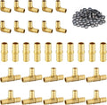 100 Pack Foskan 1/2 Inch PEX Barb Crimp Fittings Set | 10 Pieces Each:Elbow by Unknown