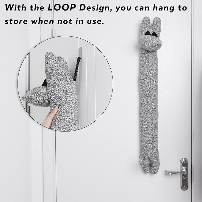 Cat Fabric Under Door Draft Stopper, 3LB Heavy Duty Decorative Soundproof Door - Image 8