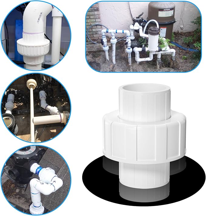 8PCS 3/4" PVC Union Coupling, Furniture Grade PVC Union - Image 6