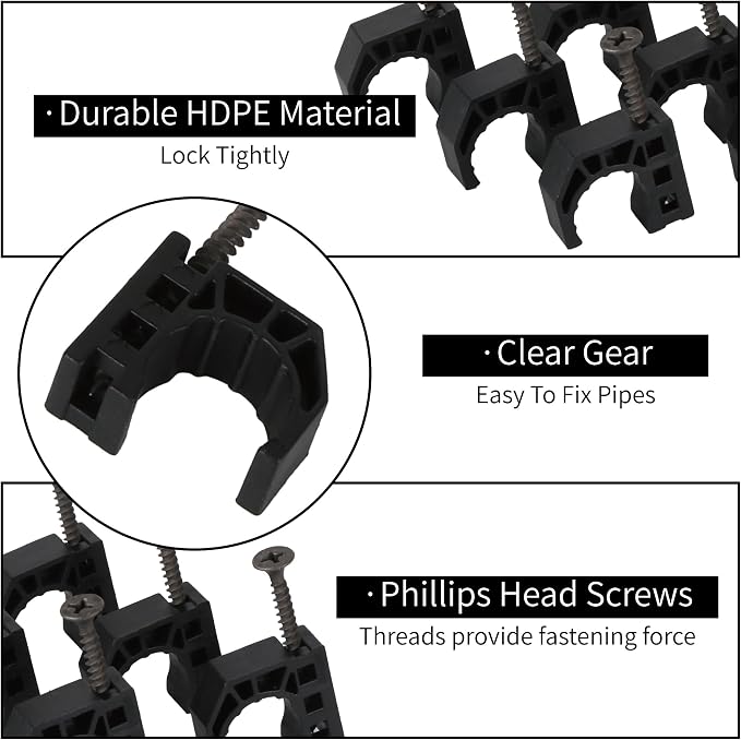 50 Pack 3/4" Half Clamps J-Hook - Image 4