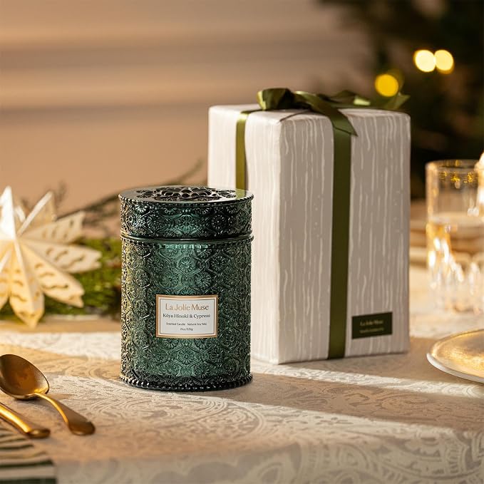 LA JOLIE MUSE Pine & Hinoki Cypress Scented Candles - Image 4