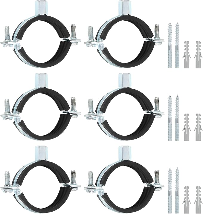 uxcell 10 Pcs Adjustable Pipe Bracket Clamp by uxcell