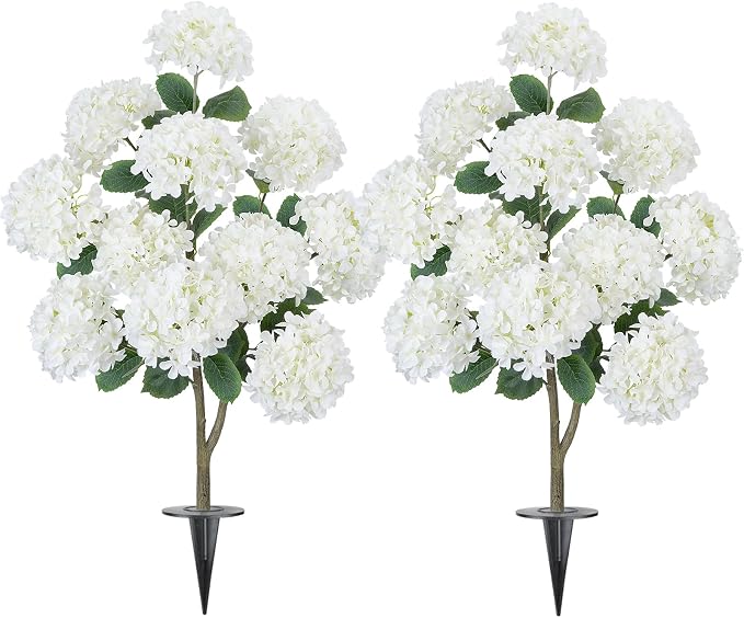 GTIDEA 2 Pcs Fake Hydrangea Tree by GTIDEA