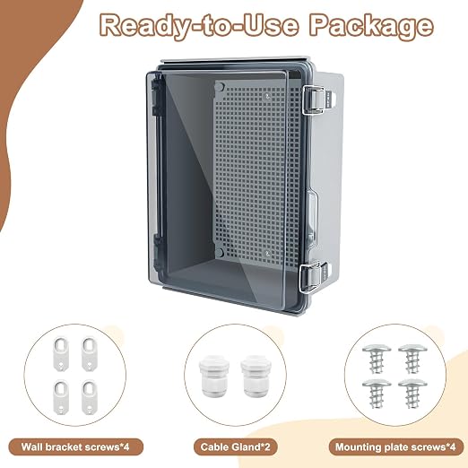 NineLeaf Outdoor Electrical Box Waterproof IP67, Weatherproof Junction Box ABS - Image 7