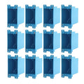 12 Pack Single Gang Electrical Outlet Box, Old Work Box, 14 Cubic Inch Plastic by Unknown