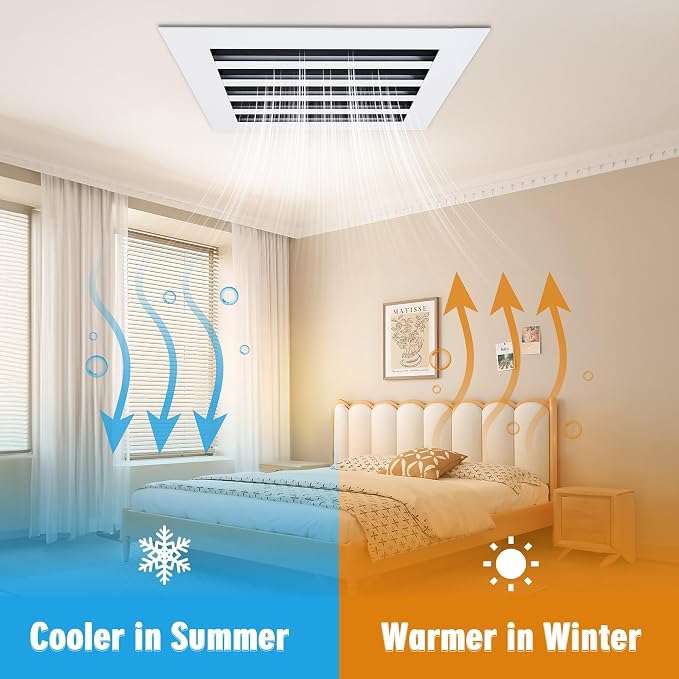 10x10 Modern AC Vent Cover, Decorative Air Vent Register Grille - Image 8