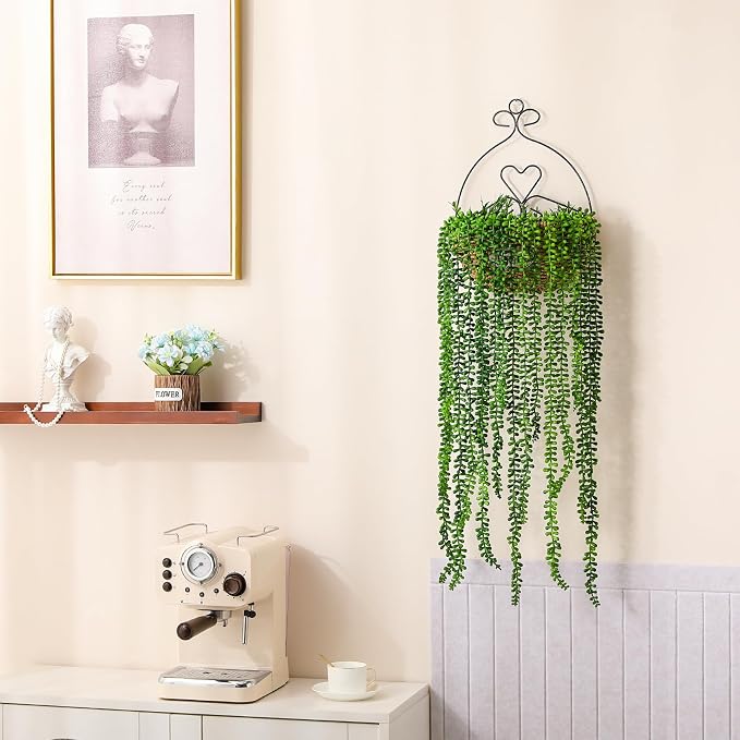 6 Pack Fake Plants Artificial Wall Hanging Succulents Plant | Boho Hanging - Image 5
