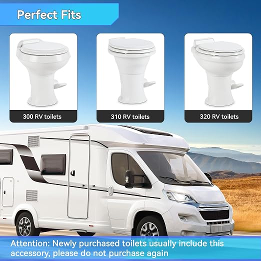 RV Toilet Seal with 3 Inch Socket Floor Flange Kit, RV Toilet Flange Seal Fits - Image 2