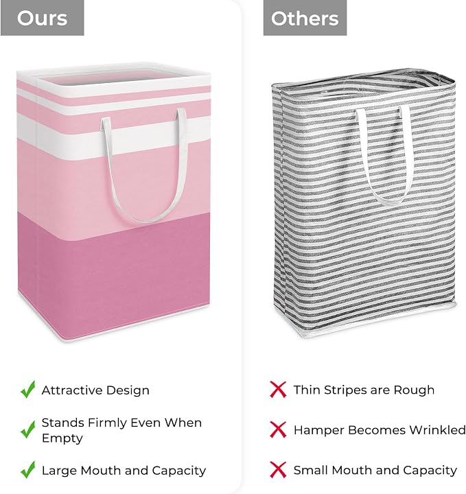 HomeHacks 2 Pack Large Laundry Baskets, Laundry Hampers Bags | Waterproof - Image 3