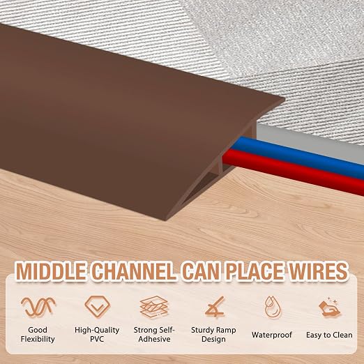 Floor Transition Strip Self Adhesive Vinyl Door Threshold Strip | Rubber - Image 3