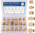 KOOTANS 66PCS Brass Pipe Fittings Assortment Kit Pipe NPT Set | 1/8" 1/4" 3/8" by KOOTANS