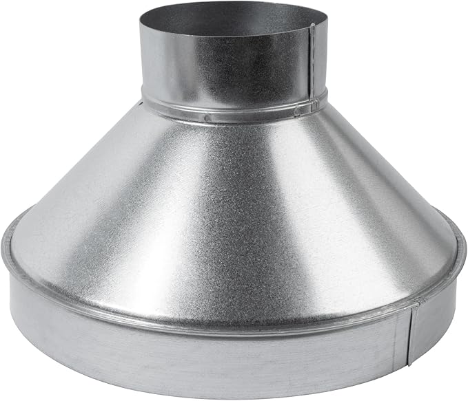 10" to 4" Inch Galvanized Steel Round Duct Reducer by ECOPROVENT
