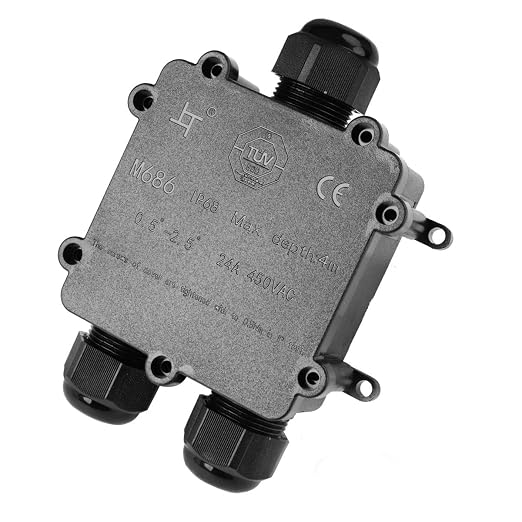 La Vane IP68 Waterproof 3 Way Electrical Junction Box by La+Vane