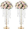 NUPTIO Tall Gold Centerpiece for Table, for Flowers Arrangement, Anniversary by Nuptio