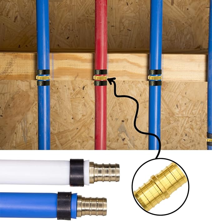 25 Pack 3/4" PEX Fittings, PEX Brass Straight Coupling Fittings | - Image 7