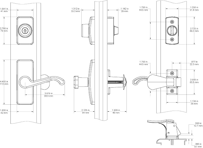 Ideal Security GL Door Lever Set - Image 5