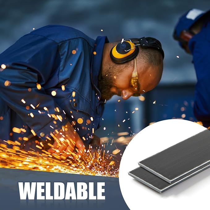 Blulu 2 Pcs 36" x 3" x 1/8" Hot Rolled Steel Flat Bar Solid Flat in Steel - Image 5