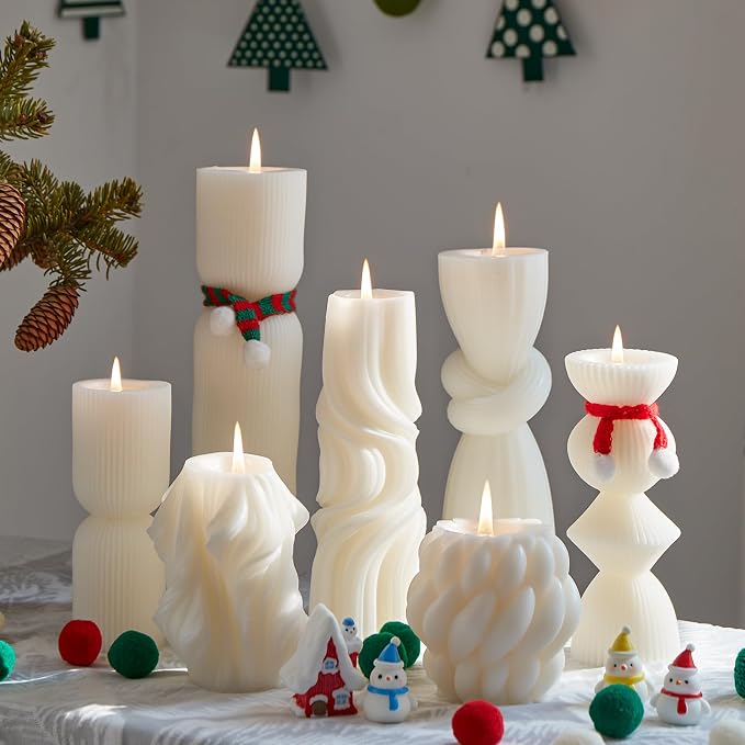 7-Pack Pillar Candles - Image 8