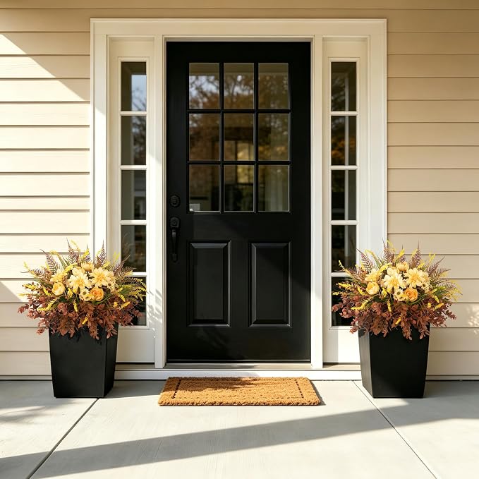 Hrobek 9 Bundles Fall Outdoor Faux Fake Plants UV Resistant | Realistic - Image 5