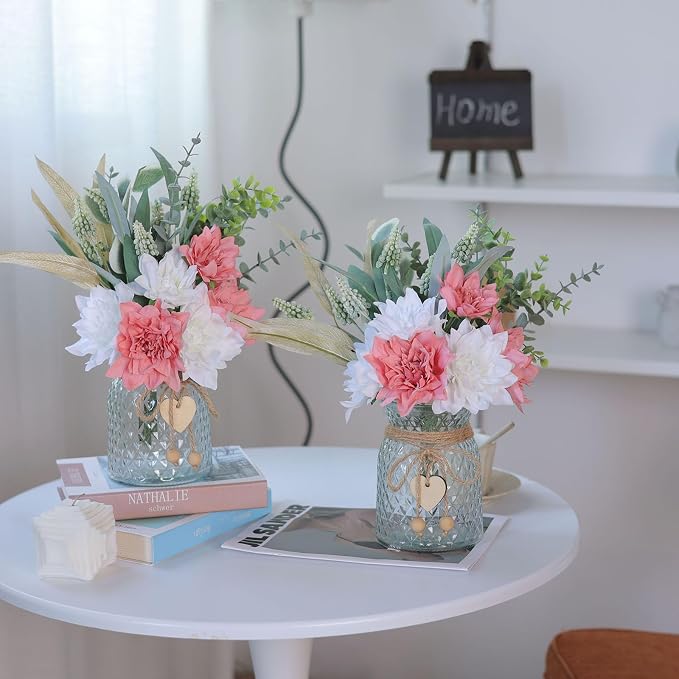 14.5" Artificial Dahlia Flowers - Image 7